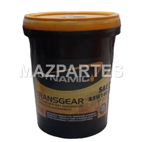 ACEITE TRANSMISION SAE 85W140 CANECA 5 GALONES TRANSGEAR GL-5