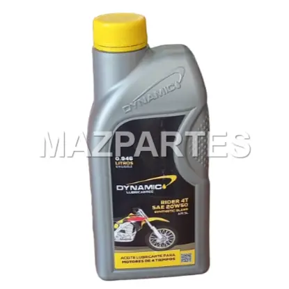 ACEITE MOTOR 4T SAE 20W50 LITRO RIDER SYNTHETIC BLEND 12/1
