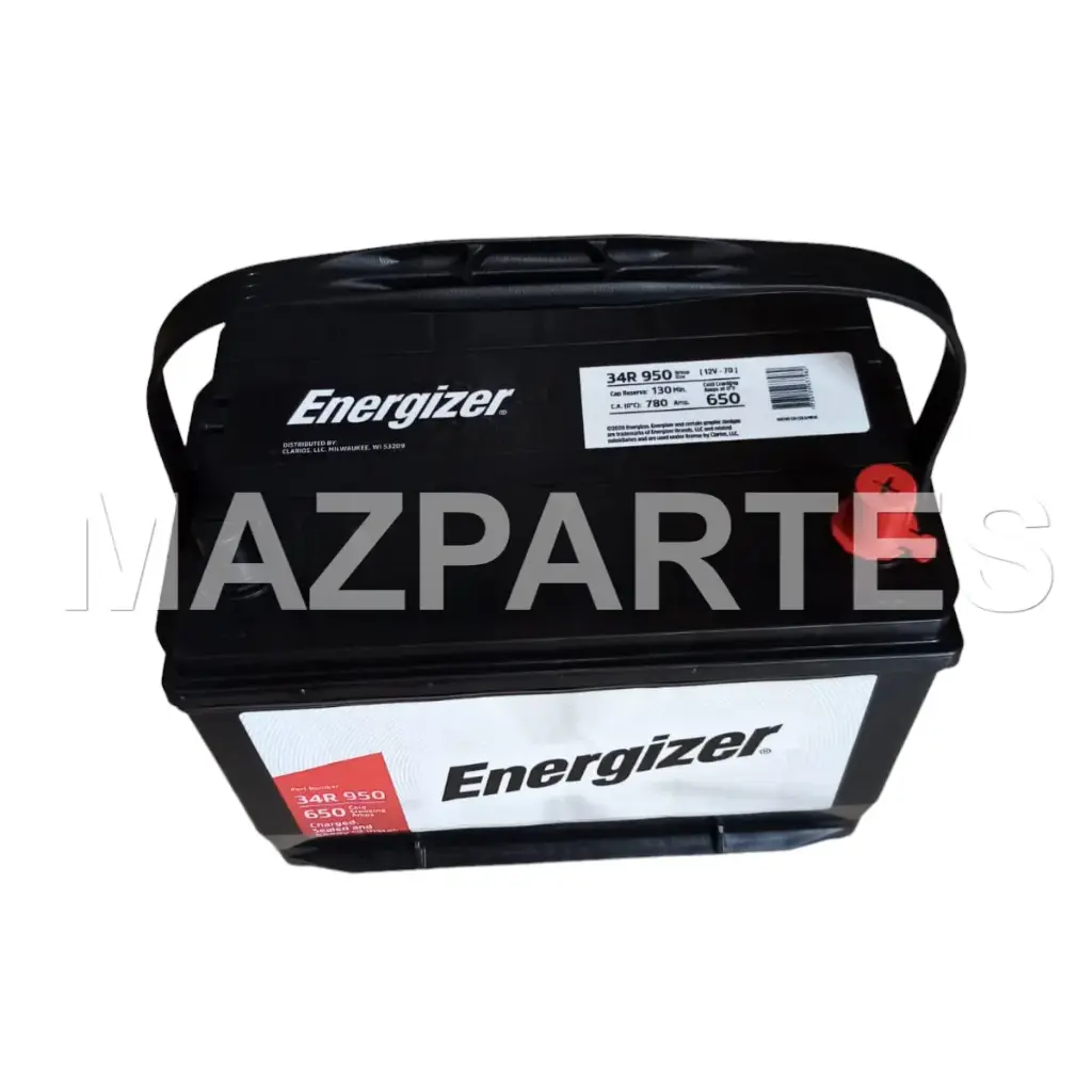 BATERIA 34R950 14P CCA650 95APM 12V LRG:260MM ANCH:173MM ALT:200MM RESERVA 140 MINUTOS