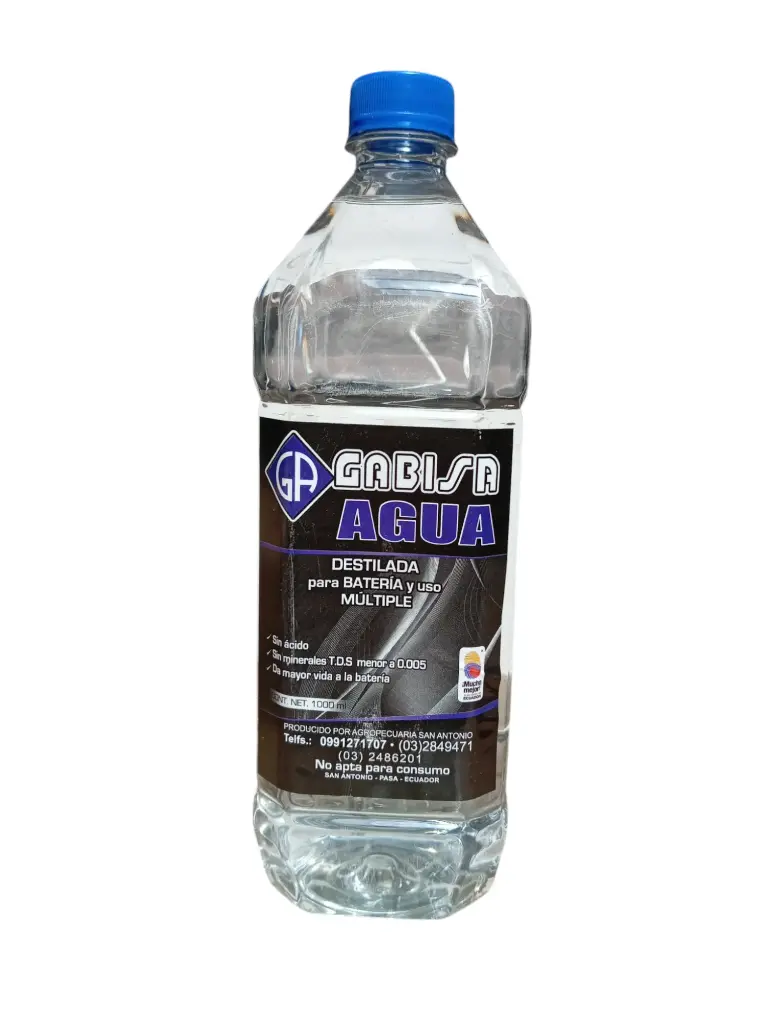 AGUA DESTILADA 1 LITRO 15/1