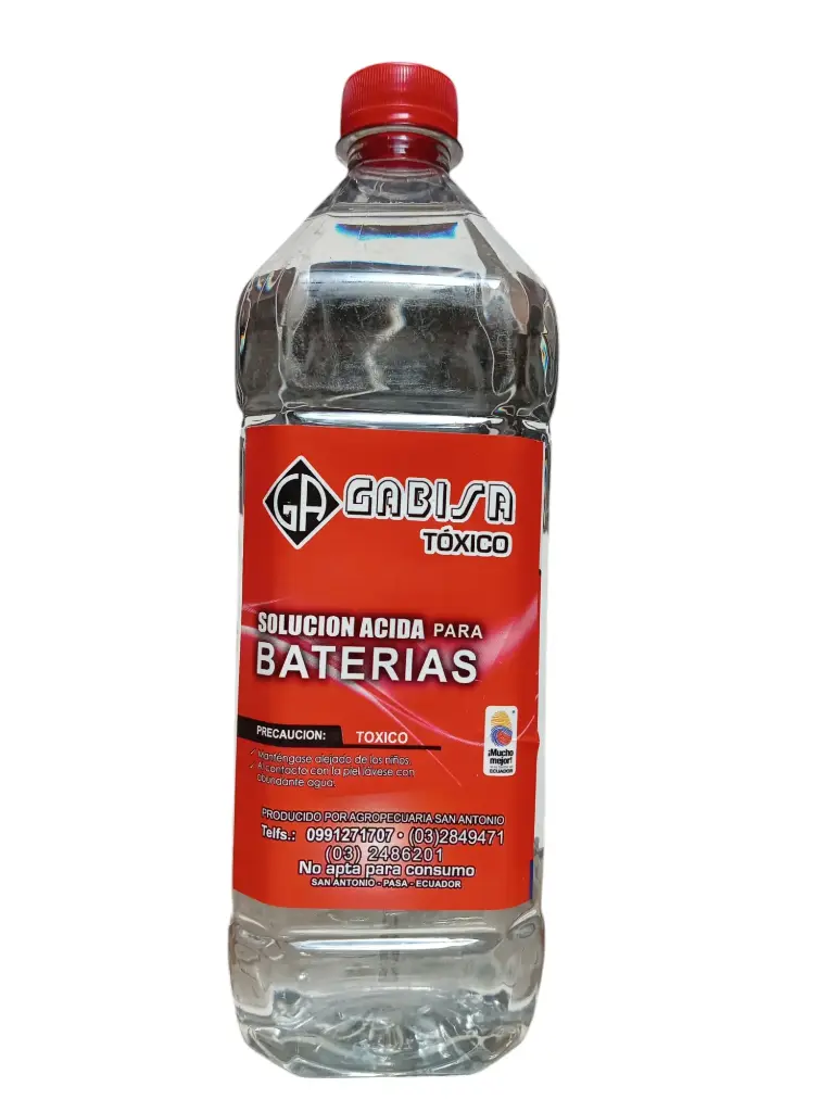 AGUA DESTILADA ACIDULADA 1 LITRO 15/1