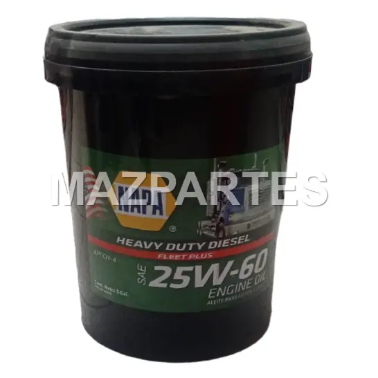 ACEITE MOTOR SAE 25W60 CANECA 5 GALONES HEAVY DUTY CH-4 SL DIESEL