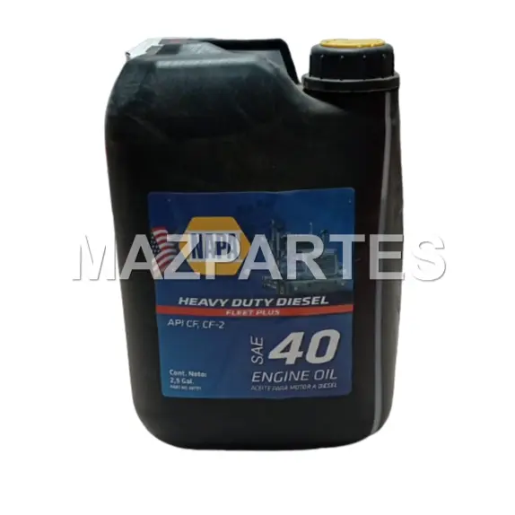 ACEITE MOTOR SAE 40 CANECA 2.5 GALONES HEAVY DUTY DIESEL CF