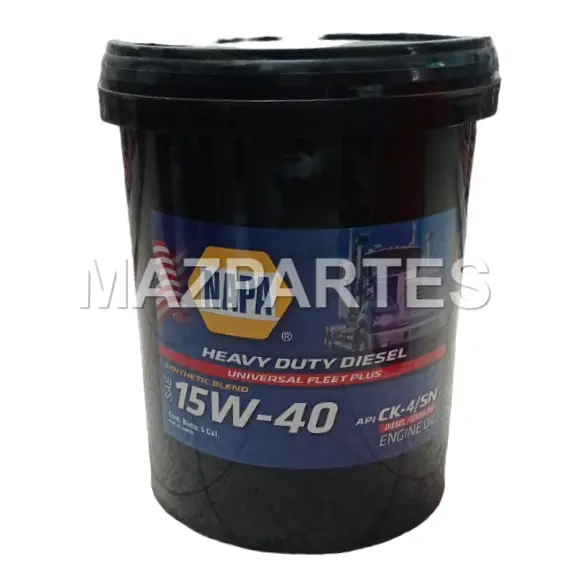 ACEITE MOTOR SAE 15W40 CANECA 5 GALONES SYNTHETIC BLEND CK-4/SN
