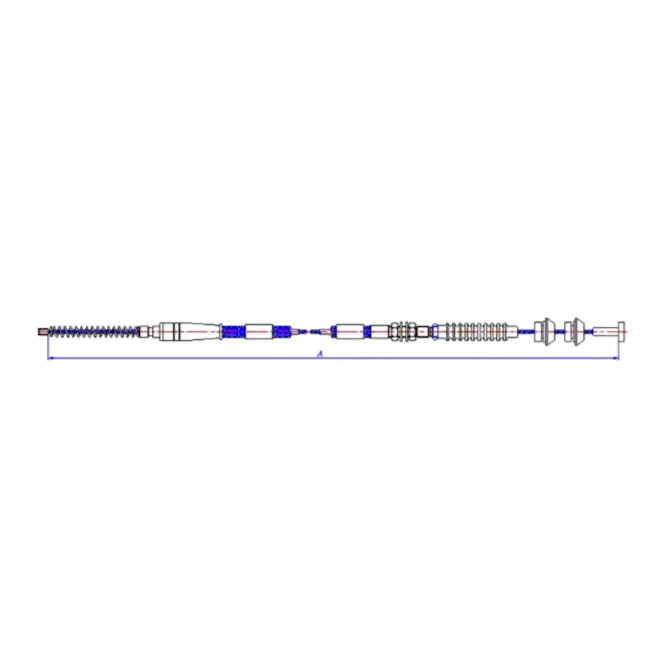 CABLE FRENO MANO LH B2000 85-89 2545 MM