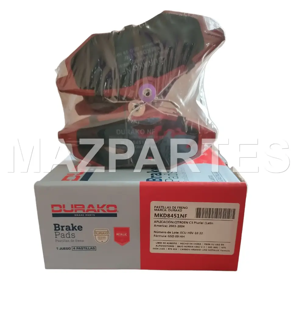PASTILLAS FRENO DELT CITROEN C3 01-10