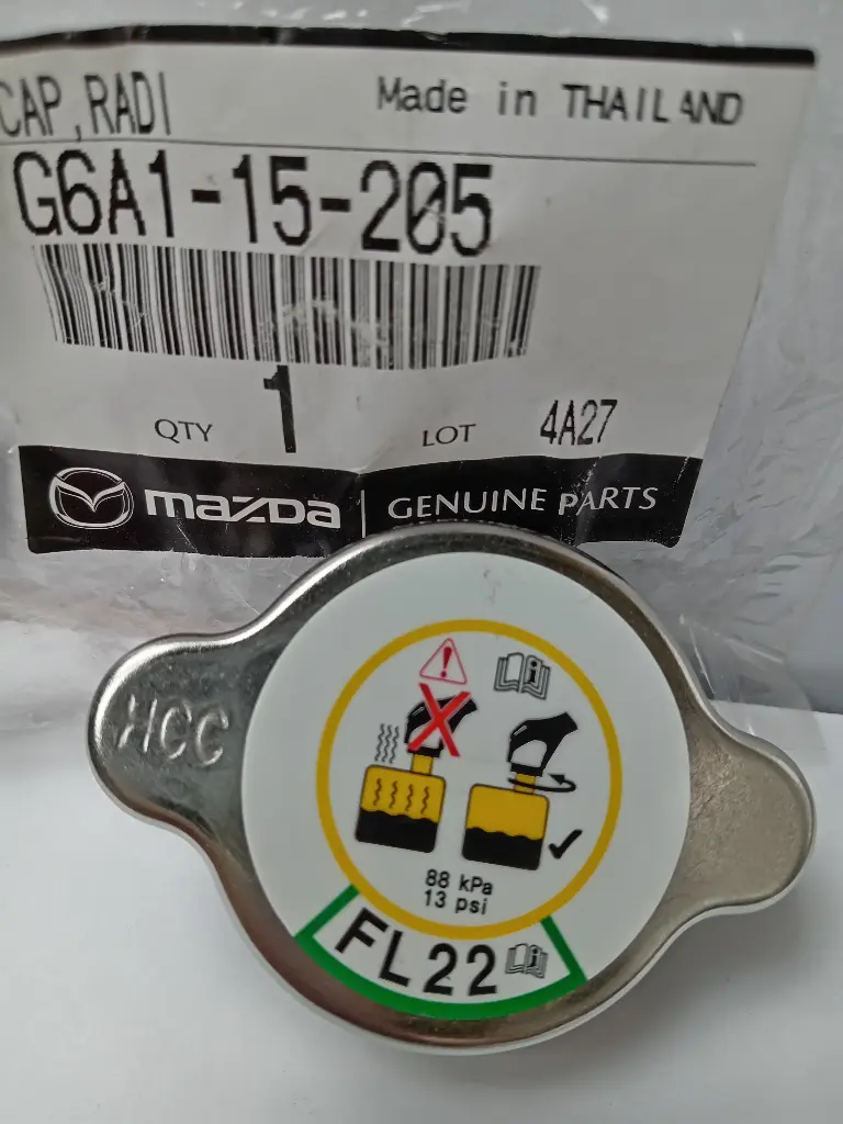 TAPA RADIADOR B2600 97-07 BT-50 2.2 2.6 08-16 323 1.3 97-03 88 KPA 13 PSI 0.9 KG/CM2