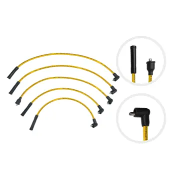 [2305A] CABLES BUJIAS FORSA II 1.3 01-05 4 CILINDROS 5 CABLES 8MM AMARILLO