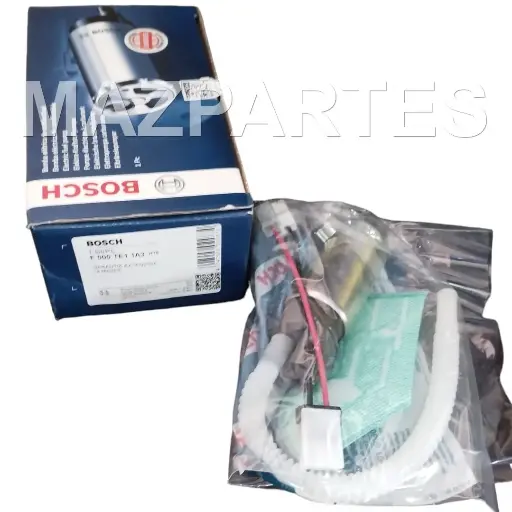 [F000TE11A3] BOMBA COMBUSTIBLE UNIVERSAL 3 BAR MAZDA ALLEGRO 1.3 1.6 00-08 CHEVROLET CORSA CON PREFILTRO CABLE Y MANGUERA PICO ESTRIADO