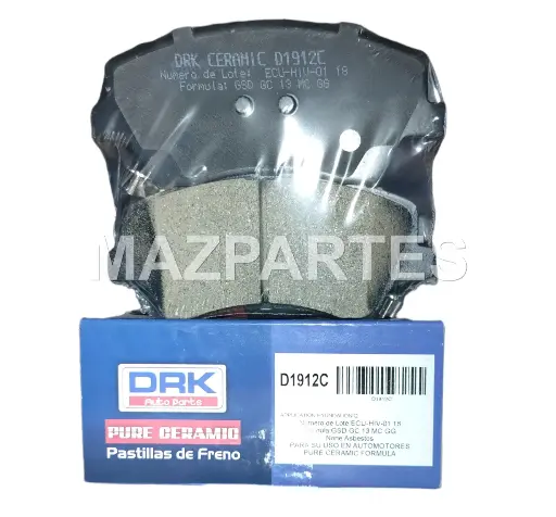 [D1912C] PASTILLAS FRENO DELT IONIQ NIRO 1.6 16-19 132.6X60.2X16.9MM CERAMICA