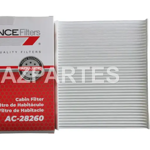 [AC-28260] FILTRO CABINA RIO 1.4 1.6 06-11 CRETA 1.6 17- ELANTRA 1.6 1.8 2.0 06-13 I30 1.6 13-15 CERATO 1.6 16-19