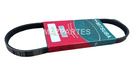 [4PK670] BANDA ACCESORIOS ACANALADA MATIZ 3 CILINDROS