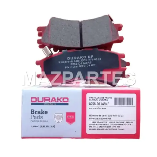 [8258-D1148NF] PASTILLAS FRENO DELT ATOS 2002
