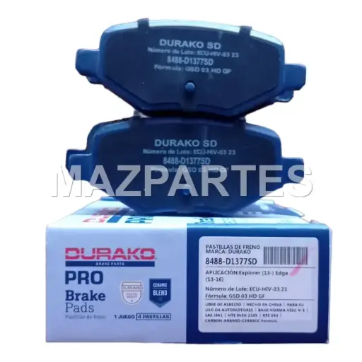 [8488-D1377SD] PASTILLAS FRENO POST EXPLORER 13- EDGE 10- SEMICERAMICA