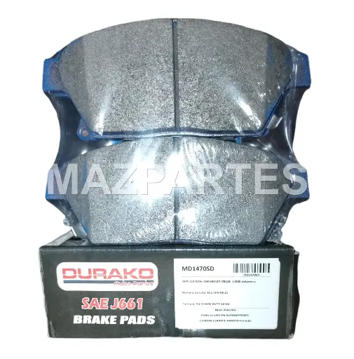 [MD1470SD] PASTILLAS FRENO DELT CRUZE J300 08- ORLANDO 12-16 TRACKER 13-16