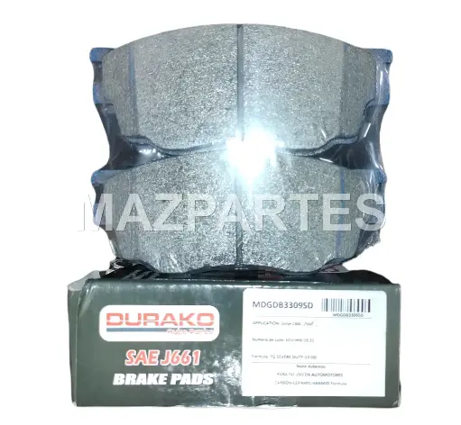 [MDGDB3309SD] PASTILLAS FRENO DELT MAZDA 6 2.0 02-07 ZOTYE Z300 13-20 Z500 14-20 DOMY X5 JAC J4